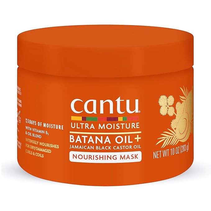 Cantu Ultra Moisture Nourishing Mask with Batana Oil + Jamaican Black Castor Oil, 10 oz