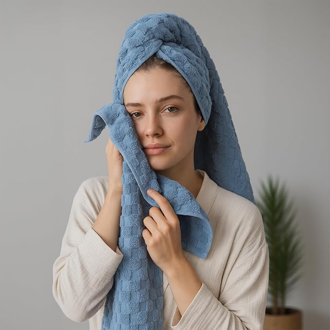 REDKISS Microfiber Bath Towels of 4-27x55 Inches Bath Towel Large, Highly Absorbent Towels for Bathroom, Quick Drying, Super Soft, Lint Free Fluffy Shower Towel for Gym, SPA, Ideal Everyday Use