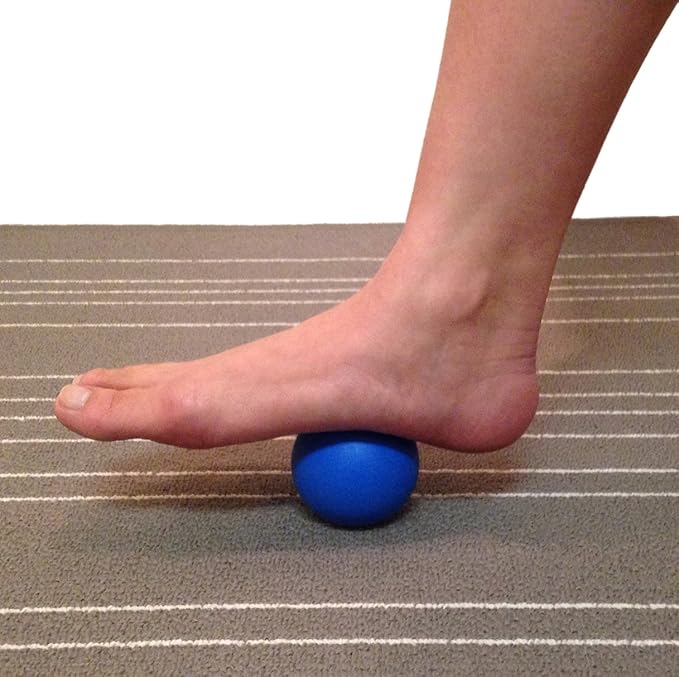 Massage Lacrosse Balls for Myofascial Release, Trigger Point Therapy, Muscle Knots, and Yoga Therapy. Set of 2 Firm Balls (Blue and Red)