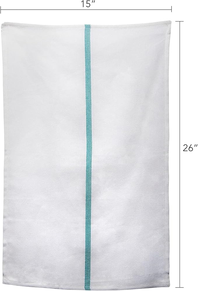 Diane 100% Cotton Barber Towels, 15"x26", Soft and Absorbent Multipurpose Towels for Salon, Spa, and Barber Shop Use, Machine Washable, White, 12 Pack