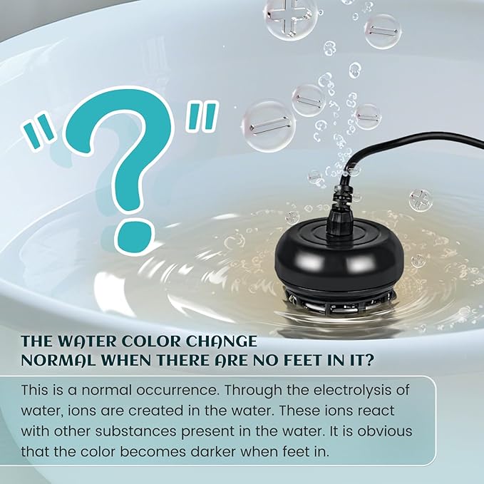 Ionic Foot Detox Machine, Portable Ionic Detox Bath Cleanse Spa Machine with Massager Roller for Plantar Fasciitis, Relaxing Foot Detox Spa At Home