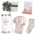 Teacher Gifts, Teacher Appreciation Gifts with 20 OZ Insulated Tumbler, Affirmation Cards Unique Gift Ideas for Women, Cozy Socks Thank You Basket Box for New Teachers, Teachers Christmas Gift