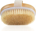 Angel Kiss Dry Brushing Body Brush for Lymphatic Drainage - Natural Bristles Dry Brush to Remove Dry Skin and Improves Blood Circulation, Body Exfoliator Scrubber for Glowing Skin - Medium Firmness
