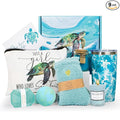 Mothers Day Gifts for Mom, Sea Turtle Gifts for Women, Turtle Gift Set for Turtles Lovers, Turtles Relaxing Spa Bath Gift Baskets, Birthday Box for Women Her Sister Friends