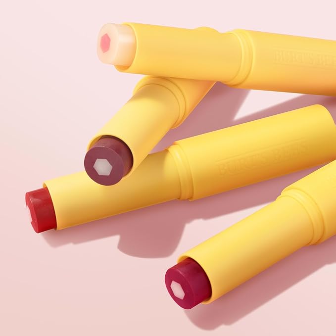 Burt’s Bees Tinted Boosted Balm, Misty Mauve, Hydrating Tinted Lip Balm with Vitamin C, E, and F Core, 24 Hour Lip Moisturizer with Responsibly Sourced Beeswax, 100% Natural Origin, 1 Count, 0.16oz