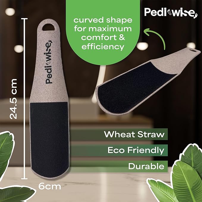 Pumice Stone for feet Extra Large Foot File & Callus Remover for Cracked Heels Double Sided Pedicure Tool for Dead Skin Podiatrist Recommended