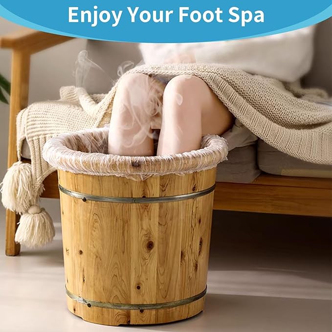 25PCS Pedicure Liners Disposable - Plastic Footsie Footbath Foot Soak Bath Spa Pedicure Bowl Liners Disposable Covers Bags for Feet Basin Soaking Bucket Tub Productos Para Pedicura Spa Supplies