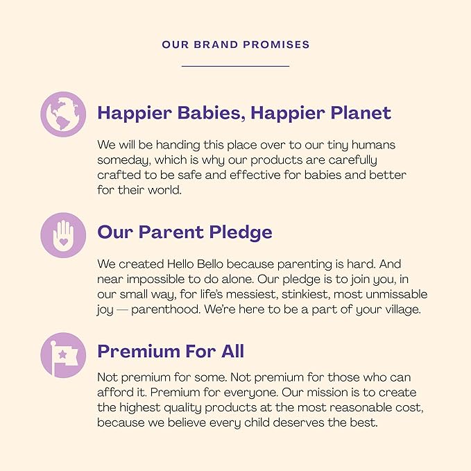 Hello Bello Baby Premium Bubble Bath, Gentle Soft Lavender Scent, for Babies and Kids, 10oz Bottle