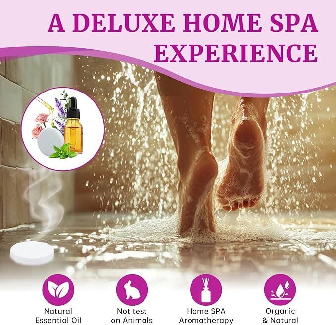 18-Pack Shower Steamers Aromatherapy, Self Care Gifts for Women, 6 Scented Organic Shower Bombs with Natural Essential Oils Relaxation Home SPA, Mother's Day Spa, Teacher, Nurse Gifts for Appreciation