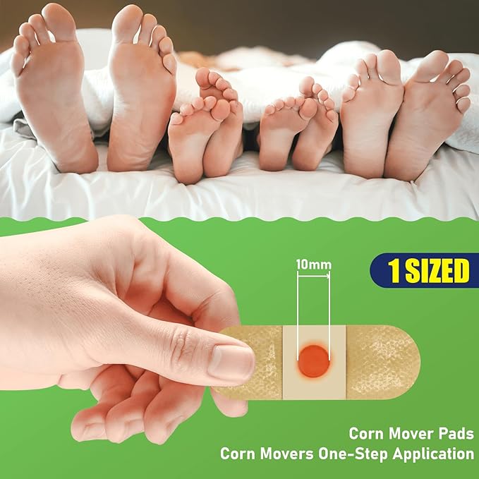 WABRINY Maximum Strength Corn Removers Pads for Feet and Toes, Fast Effective Foot Corn -YD