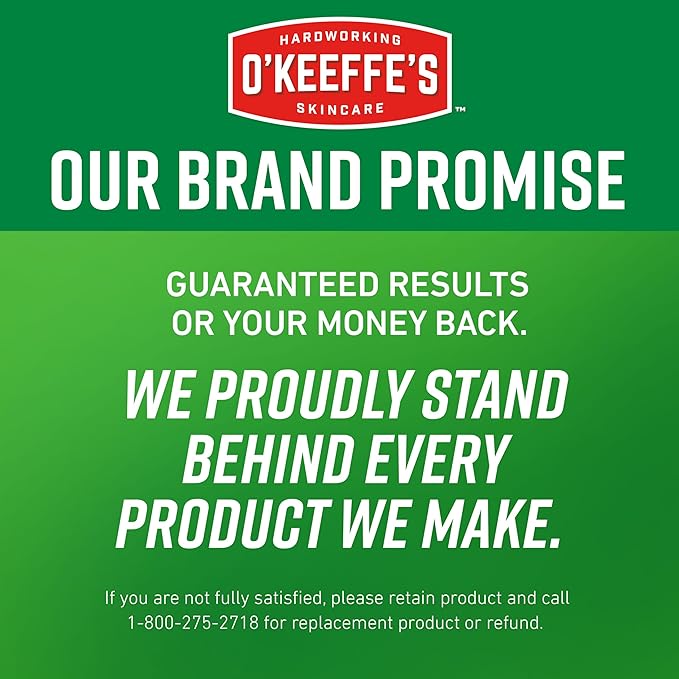 O'Keeffe's Working Hands Hand Cream for Extreme Dryness - 3.4 oz Jar (1 Pack) - Repairing Skincare for Cracked, Dry Hands