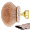 UNIMEIX Extra Large Body Makup Brush for Self Tanner Blend and Blur Body Brush, 3.2 Inch Wide-headed Sunscreen Applicator for Face, Legs, Body, Powder, Cream and Foundation (Gold)