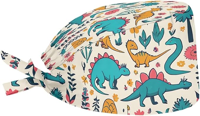 JoyLamoria Novelty Printed Cap with Sweatband Women Men Adjustable Tie Back Hats for Paiting