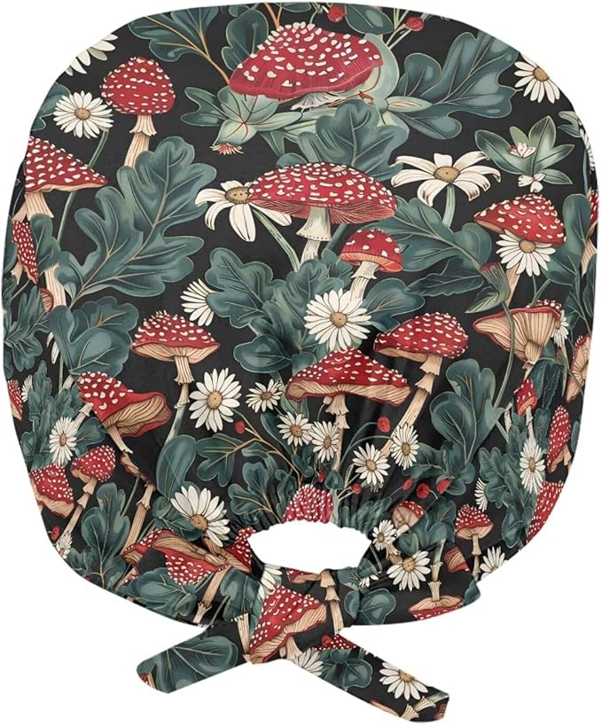 JoyLamoria Novelty Printed Cap with Sweatband Women Men Adjustable Tie Back Hats for Paiting