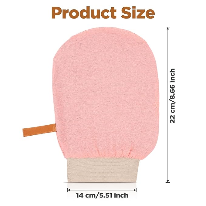 3PCS Exfoliating Mitt for Body Exfoliating Gloves for Shower Body Scrub Glove Exfoliating-Body Scrubbe for Bath Shower Spa Massage and Body-Scrubs Dead Skin Women Men