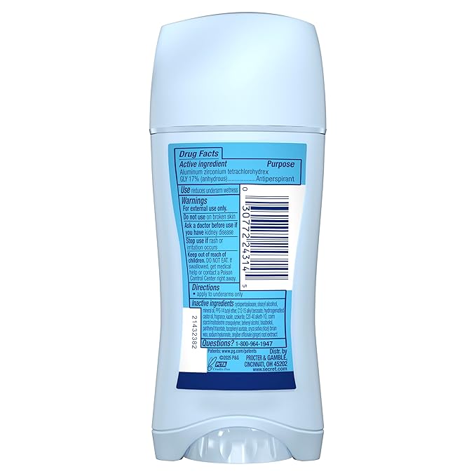 Secret Fresh Antiperspirant Deodorant for Women, 72hr Freshness on the Rocks with Pro-Hyaluronic Acid, Miami Mocktails Edition, Invisible Solid, Lime It Up with Lime & Bergamot Scent, 2.6 oz