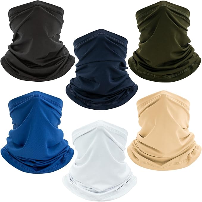 Neck Gaiter Face Mask: Scarf Gator Breathable Balaclava Cooling Cover Masks for Men Women