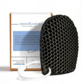 Facial Sponge - Deep Exfoliating Face Mitt, Honeycomb Face Exfoliator for Smoother, Younger Looking Skin, Dead and Dry Skin Remover for Men & Women, Grey