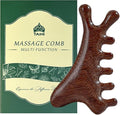 TAIHI Wooden Scalp Massager Comb, 100% Natural Wood Massage Comb for Hair Growth, Stress Relief, Multi-Function Gua Sha Tool for Head Face Neck, Anti-Static Wooden Comb for Women Men All Hair Types