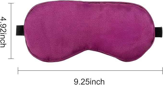 2 PCS Purple Satin Sleep Masks, Adjustable Silk Eye Mask for Sleeping, Eye Sleep Shade Cover, Blind Folds Soft Breathable Blindfold for Play Party Games Airplane Travel Essentials Cover Gifts