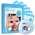 SPODARE OK Shape Eye Masks, 360° Fit Under Eye Patches with Retinol and Collagen, Firming & Hydrating Eye Mask for Wrinkles and Puffy Eyes, Self Care Gifts for Women - 6 Pairs, Happy Blue