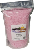 Bath Salts | 4lb Bag (64oz.) | Choose Your Scent | Epsom Salt | Sea Salt| Bathing | Body Care | Beauty | Relaxation | Spa | Pedicure | Manicure | Soak (Strawberry)