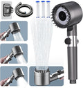 Filtered Shower Head with Handheld,ion High Pressure 4 Spray Mode Showerhead with Filters,Water Softener Filters Beads for Hard Water - Remove Chlorine - Reduces Dry Itchy Skin