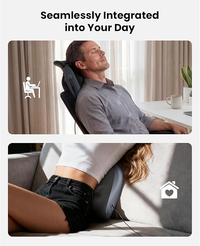 BOB AND BRAD Back Massager for Pain Relief Deep FSA Eligible HSA Eligible EZBack Prime Corded Design Shiatsu Neck and Back Massager with Heat for Back,Shoulders,Body Muscle Tissue Gifts for Women Men
