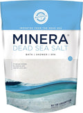 Minera Fine Grain Dead Sea Salt for Bath & Soaking – 2 lbs, Fast-Dissolving, 100% Pure & Natural, Unscented, Skin-Nourishing Sea Salt