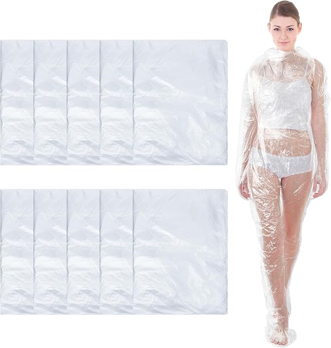 Xtinmee Disposable Body Wraps PE Sauna Bath Suit Plastic Body Sauna Wrap for Spa Bathtub Men Women Weight Loss Detox