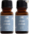 CANDECraftCo Premium Fragrance Oil – Diffuser Oils Fragrances Scented for Home, Candle Soap Making Supplies, Aromatherapy Blends for House (0.34 Fl Oz) (2-Pack, Clean Cotton)