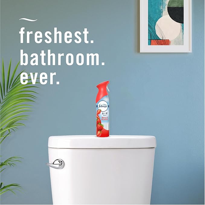 Febreze Air Mist Air Freshener Spray, Odor-Fighting Room Spray, Air Fresheners for Home and Bathroom and Kitchen, Aerosol Can, Berry & Bramble Scent, 8.8oz, 1 Count