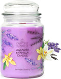Spotless Leopard Vanilla & Lavender Candle 22oz Glass Jar with Wooden Wick in a Decorated Jar Within a Presentation Gift Box and Protective Shipping Box