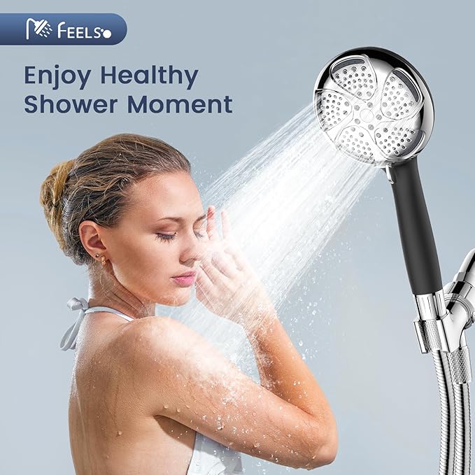 FEELSO Shower Filter for Handheld Shower Head, 2 Pack Replacement Filters for Hard Water Remove Chlorine and Harmful Substances - Only Work with Shower Head B0DHXQRDSH -Model Number 72210BC