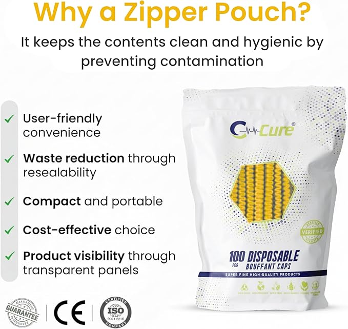 Disposable Bouffant Caps 21 Inch Non Woven Hair Net Elastic Head Cover For Food Service Kitchen Salon Lab Spa And Hygiene Use