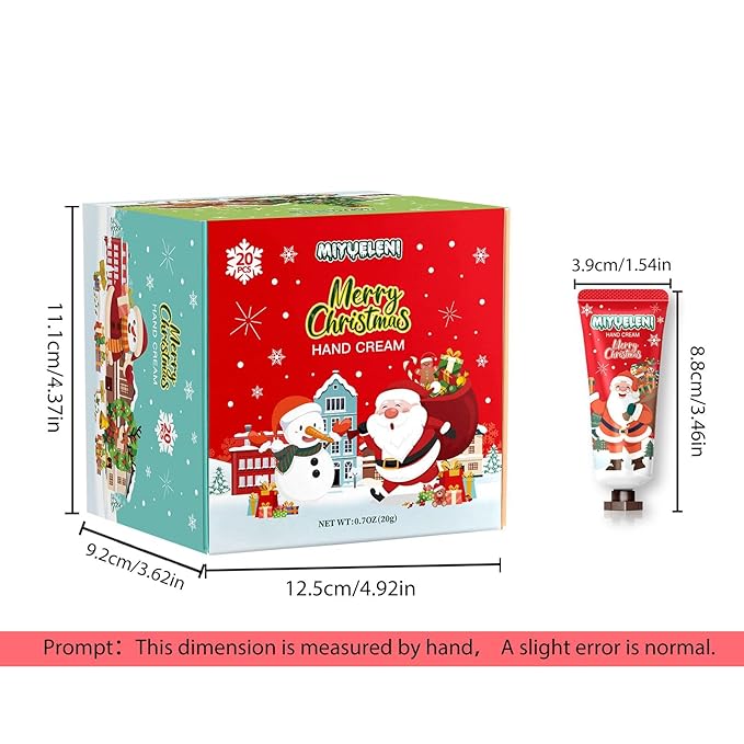 20 Pack Christmas Hand Lotion Gift Set，Mothers Day Gifts,Teacher Appreciation Gifts,Nurses Week Gifts, Moisturizing Hand Cream, Travel Size Gifts Bulk