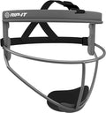 RIP-IT Original Defense Softball Face Mask, Lightweight, Protective Fielder's Softball Face Shield with Ponytail Strap & Soft Foam Padding