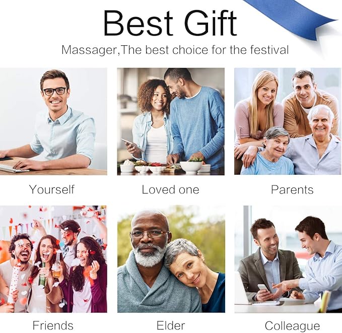 Mo Cuishle Mothers Day Gifts, Shiatsu Back Shoulder and Neck Massager with Heat, Electric Deep Tissue 4D Kneading Massage, Best Gifts for Women Men Mom Dad Wife Husband her him, Fathers Day, Christmas