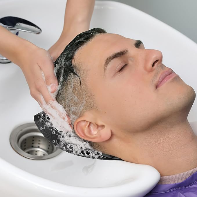Salon Shampoo Neck Rest Cushion - Non-Slip Shampoo Bowl Support Pillow PU Cushion Hair Washing Tray for Salon Spa Washing Sink Basin