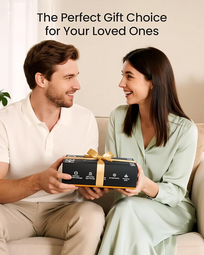 NAPRE Electric Scalp Massager,Head & Hair Massager Scalp Stress Relax,Cordless Handheld Muscle Massager with Horizontal Vibration for Face,Neck,Shoulder & Body,with Charging Dock,Mothers Day Gifts