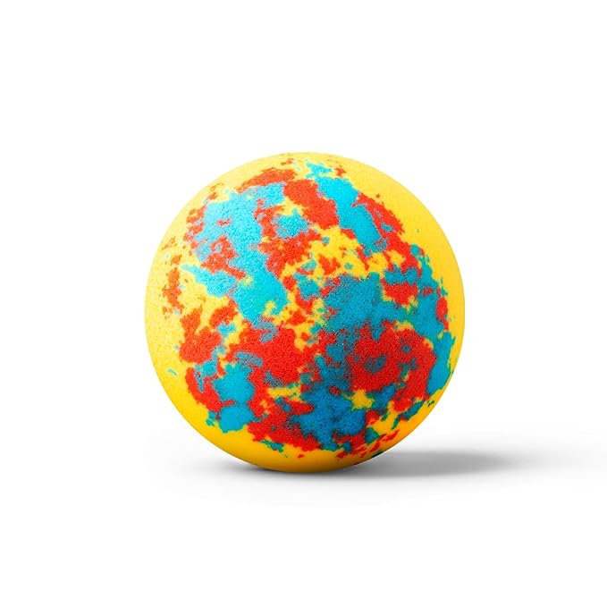 Da Bomb Bath Tie Dye Yellow Bath Bomb, 7oz, Passion Fruit