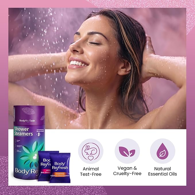 Shower Steamers Aromatherapy 8 Pack - Birthday Gifts for Women Mom Men, Mothers Day Gifts for Mom Wife Grandma from Daughter Son, Shower Bombs for Self Care Home Spa Relaxation Stress Relief