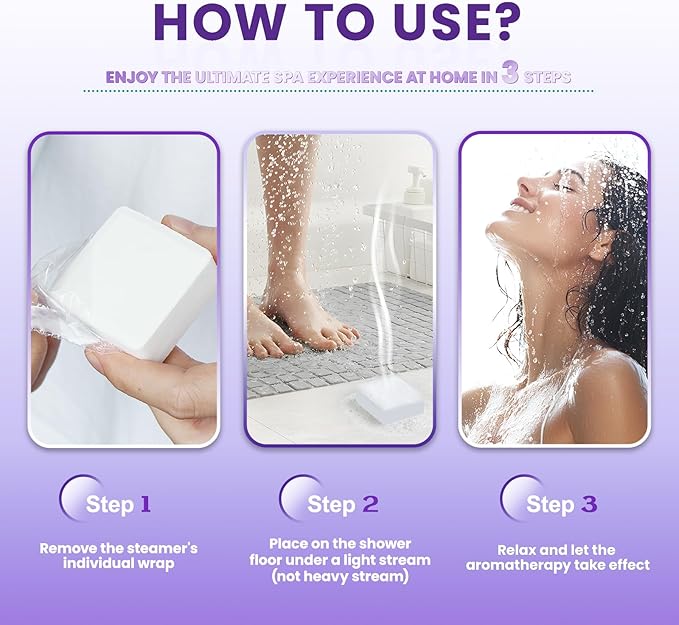 Shower Steamers Aromatherapy - 14 Pack Lavender & Rose Shower Bombs and 5ml Natural Lavender Essential Oils, Mothers Day Gifts for Mom Wife, Self Care Stress Relief Gifts for Women Her