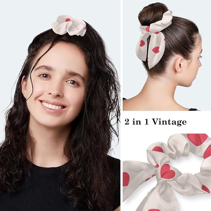 Scrub Caps Women Ponytail Cute Pink and White Leaves Caps Bouffant Working Hat Elastic Tie Back Hats with Button