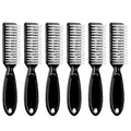 6 Pack Nail Brush Cleaning Nail Dust Brush, HOFASON Nail Brush for Cleaning Fingernails, Handle Grip Nail Brush Cleaner for Nail and Toenail Foot Manicure Pedicure Tools Scrub Brush Men Women (Black)