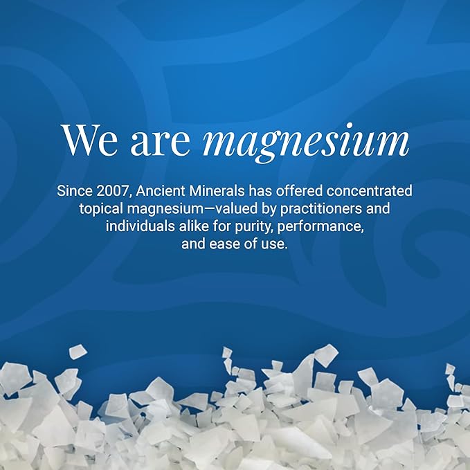 Ancient Minerals Magnesium Bath Flakes Ultra with OptiMSM – Pure Zechstein Magnesium Chloride and Organic Sulfur Bath Salts, Soothing Mineral Soak for Skin & Body, 1.65 lb