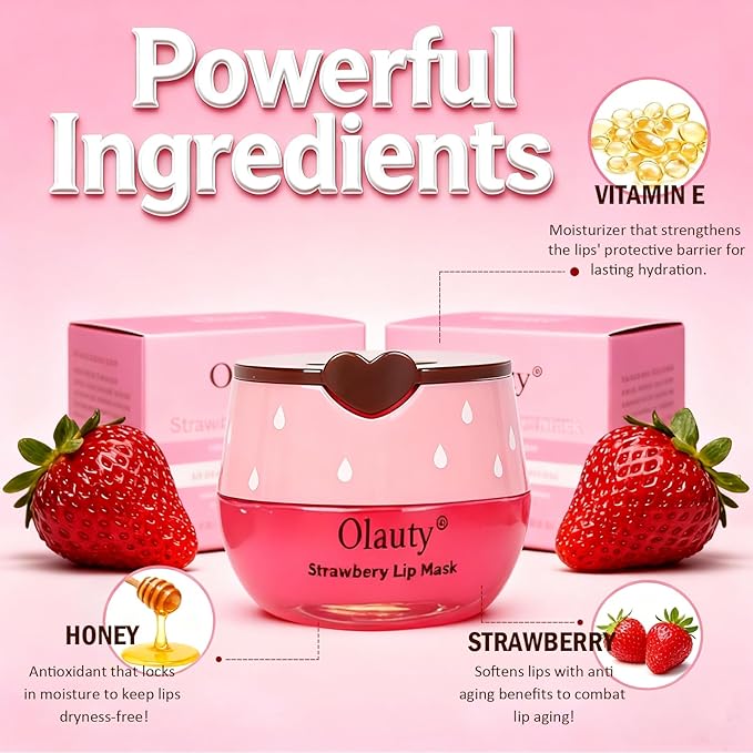 8Pcs Bee Lip Balm Honey Pot, Lip Mask Skincare, Strawberry, Watermelon, Apple Lime, Cherry, Mint, Coconut, Peach, Moisturizing Honey Balm Bulk Gifts, Mothers Day Gifts, Teacher Appreciation Gifts