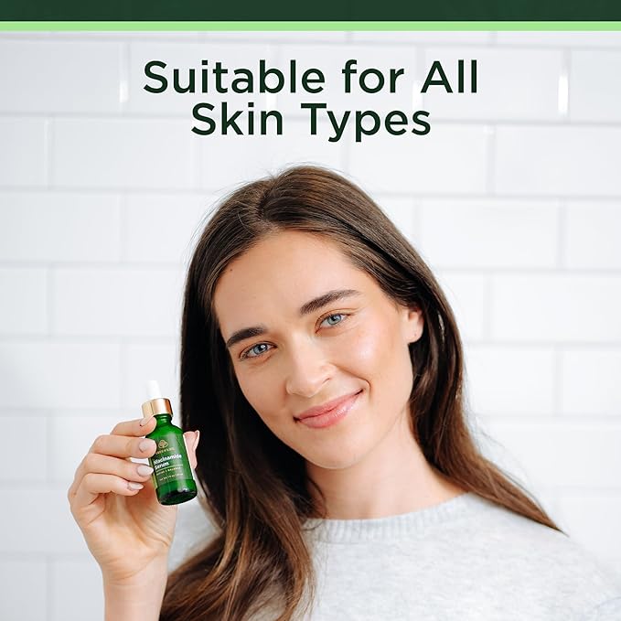 Tree of Life Niacinamide Serum For Face (Vitamin B3) - Pore Tightening Face Oil with Hyaluronic Acid & Vitamin E for Uneven Tone & Sensitive Skin - Dermatologist Tested, 2 Fl Oz - Mothers Day Gifts