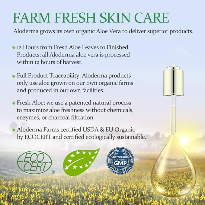 Aloderma Aloe Botanical Hydrating Mist Made with 82% Organic Aloe Vera - Soothing, Moisturizing Facial Spray with Panthenol - Refreshes, Invigorates Skin Throughout the Day, 120ml/4.23Oz (3)