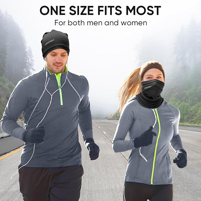TICONN Neck Gaiter Face Cover Scarf, Neck Warmer Breathable Sun & Wind-proof for Skiing Fishing Hiking Cycling